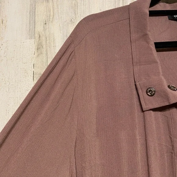 Torrid Anorak Taupe Crinkled Gauze Jacket 2X - Picture 3 of 10